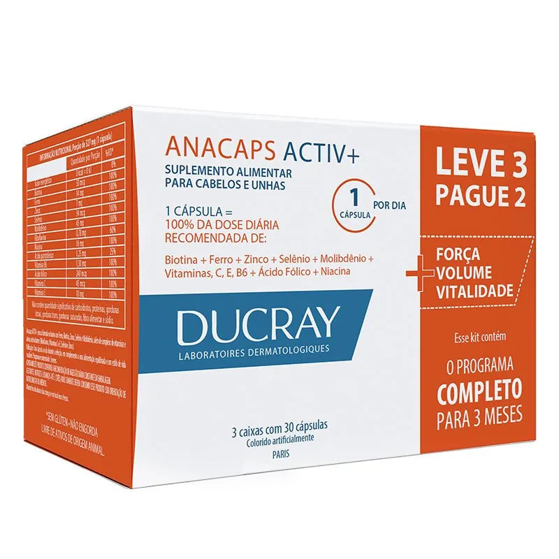 Anacaps Ducray Activ+ 90 Cápsulas