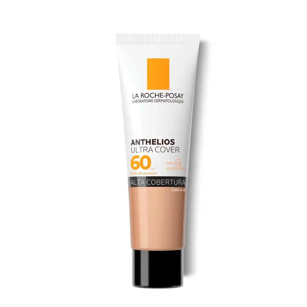 Protetor Solar Facial com Cor Alta Cobertura e Toque Seco FPS 60 La Roche-Posay Anthelios Ultra Cover 1.0