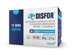 Colágeno Disfor 45 Sachês Sabor Laranja - Biolab