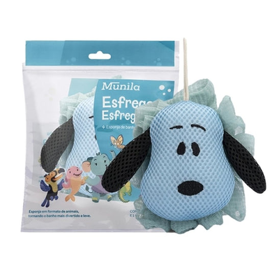Esponja Para Banho Infantil Cachorro Esfrega Esfrega