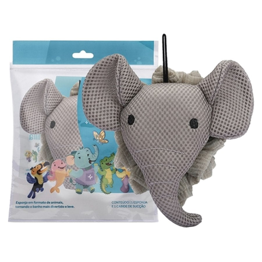 Esponja Para Banho Infantil Elefante Esfrega Esfrega