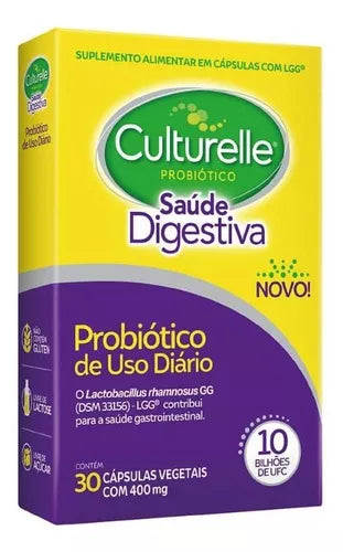 Culturelle Probiótico Saúde Digestiva 30 Cápsulas Vegetais