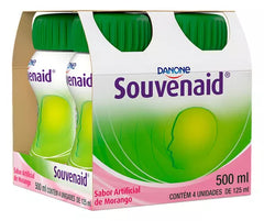 Danone Suplemento Nutricional Adulto Sabor Morango Com 4 Unidades De 125ml Cada Souvenaid